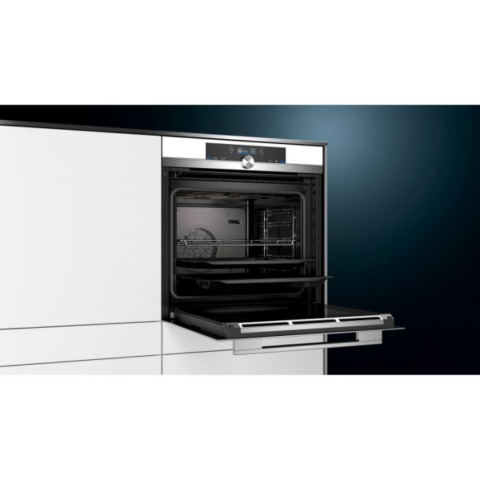 Вбудовувана електрична духова шкафа Siemens HB634GBW1- Ш-60см/13 реж/71 л./А+/2 телеск./білий