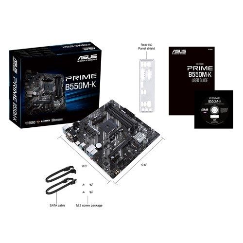 Материнcька плата ASUS PRIME B550M-K sAM4 B550 4xDDR4 M.2 HDMI-DVI-VGA mATX