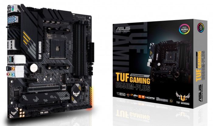 Материнcька плата ASUS TUF GAMING B550M-PLUS sAM4  B550 4xDDR4 M.2 HDMI-DP mATX