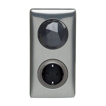 Celiane with NETATMO. Стартовий набір(Шлюз WiFi+smart-розетка 16A+вимикач "Вдома/Не вдома". Графіт