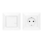 Valena Life with NETATMO. Набір упр. електроприладами(Smart-розетка+smart-вимикач). Білий