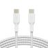Кабель Belkin USB-С - USB-С, BRAIDED, 1m, white