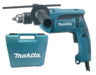 Дриль ударний Makita HP1640K, 680Вт, 13мм, 0-2.800 об/хв, 2.0 кг, кейс