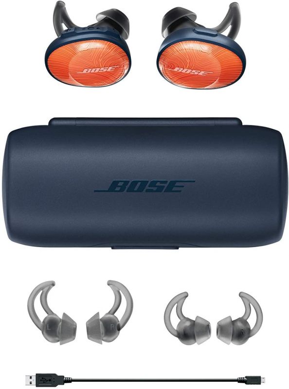 Навушники Bose SoundSport Free Wireless Headphones, Orange/Blue