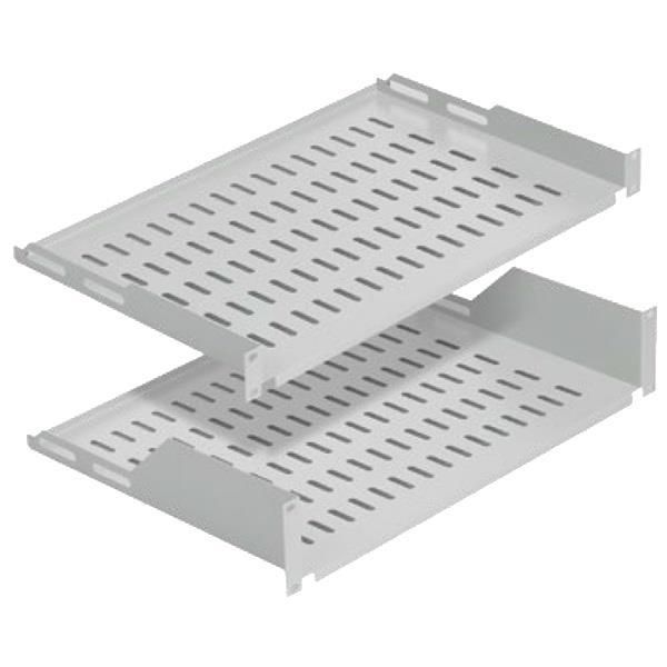 Полиця MIRSAN консольна 19" 2U 350, RAL 9005