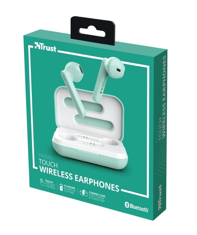 Навушники Trust Primo Touch True Wireless Mic Mint