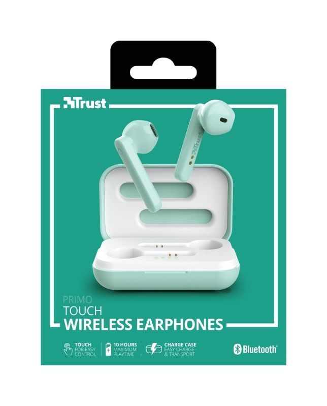 Навушники Trust Primo Touch True Wireless Mic Mint