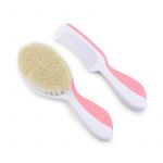 Набір по догляду за дитиною Nuvita 0м+ Рожевий гребінець і щіточка NV1137COOLPINK