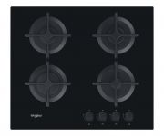 Варильна поверхна газова Whirlpool GOB616/NB 4-конф/Чавун/упр.фронт/механiчна/Італія/чорний