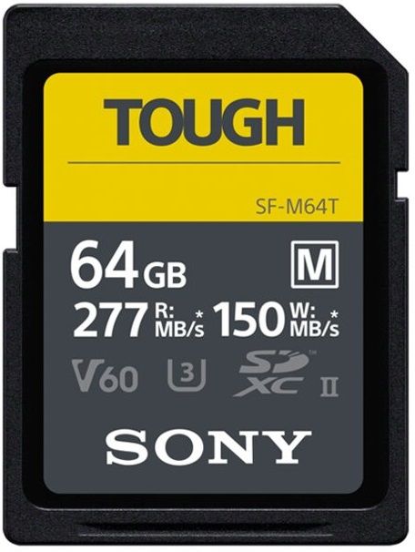 Карта пам'яті Sony 64GB SDXC C10 UHS-II U3 V60 R277/W150MB/s Tough