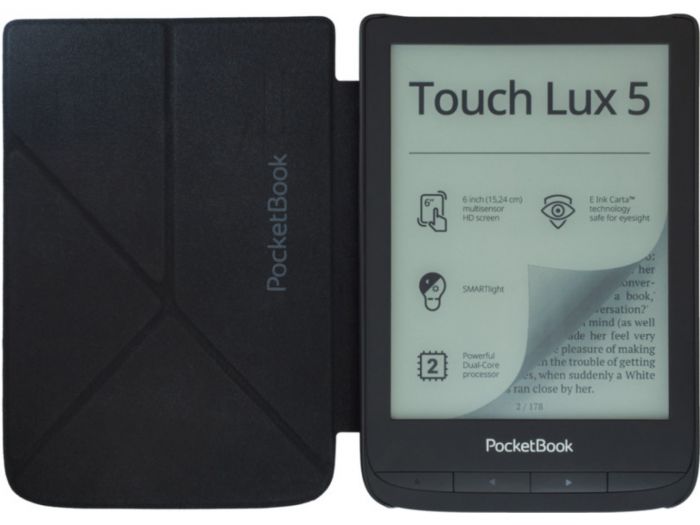 Чохол PocketBook Origami U6XX Shell O series, dark grey
