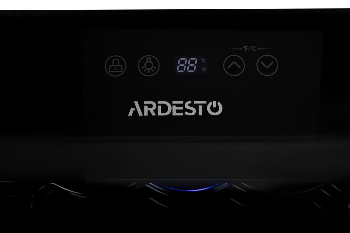 Холодильник для вина ARDESTO WCF-M24, 64.2см, 1 дв., Холод.відд. - 66л, ST, Темп.зон - 1, Чорний