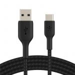 Кабель Belkin USB-A - USB-С, BRAIDED, 2m, black