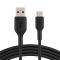 Кабель Belkin USB-A - USB-С, PVC, 2m, black