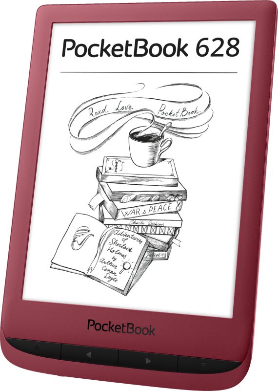 Електронна книга PocketBook 628, Ruby Red