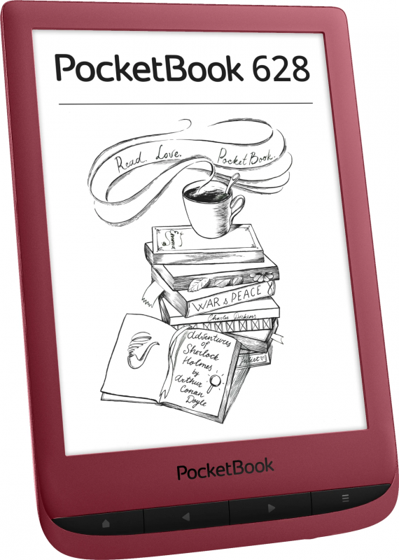 Електронна книга PocketBook 628, Ruby Red