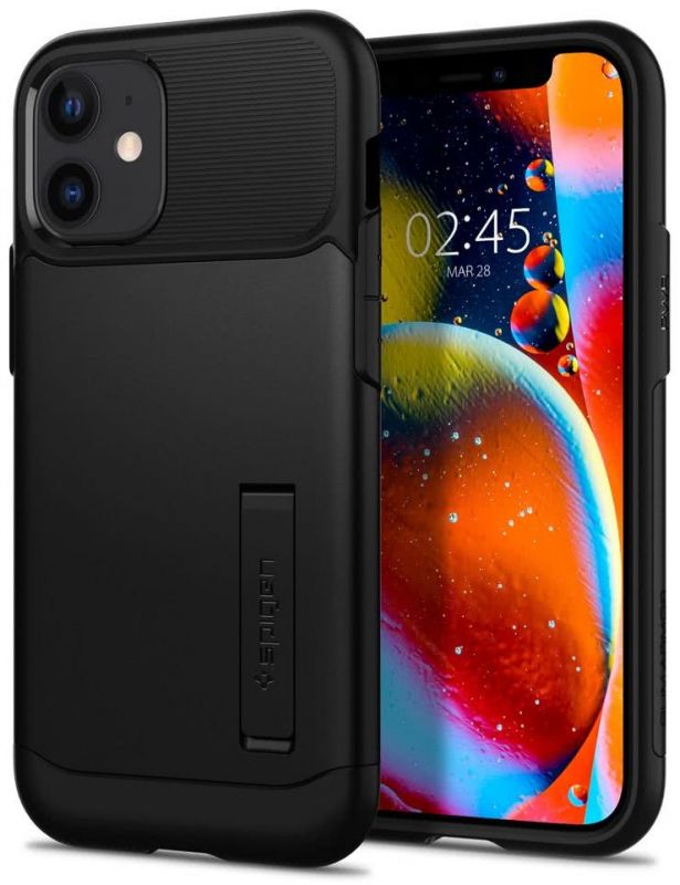 Чохол Spigen для iPhone 12 mini Slim Armor, Black