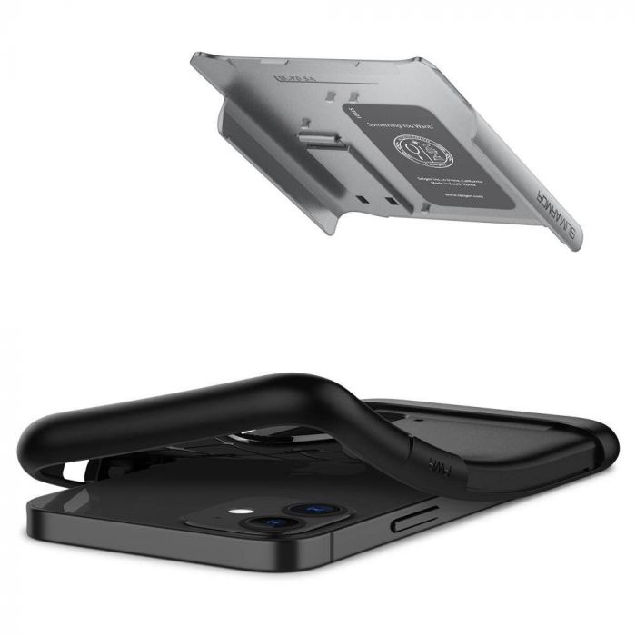 Чохол Spigen для iPhone 12 mini Slim Armor, Satin Silve