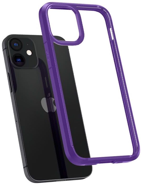 Чохол Spigen для iPhone 12 mini Crystal Hybrid, Hydrangea Purple
