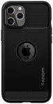Чохол Spigen для iPhone 12 / 12 Pro Rugged Armor, Matte Black