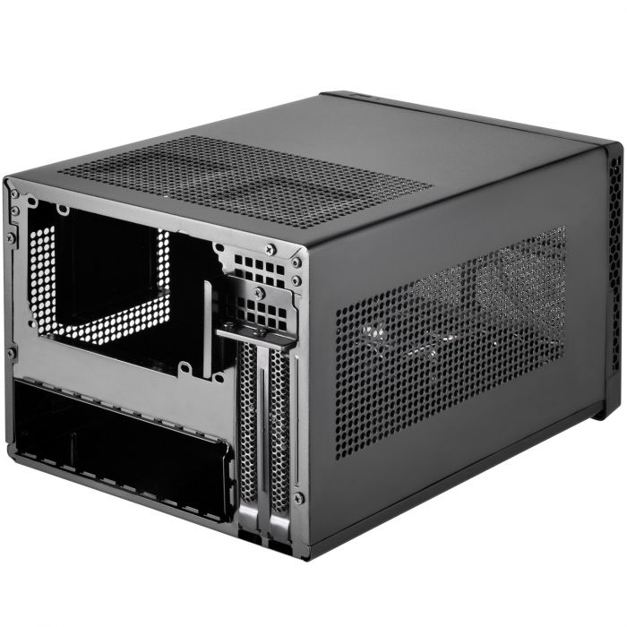 Корпус SilverStone SUGO SG13B-C, MiniITX,USB Type-C x1,USB3.0x1,сітка (передня панель),без БЖ,чорний