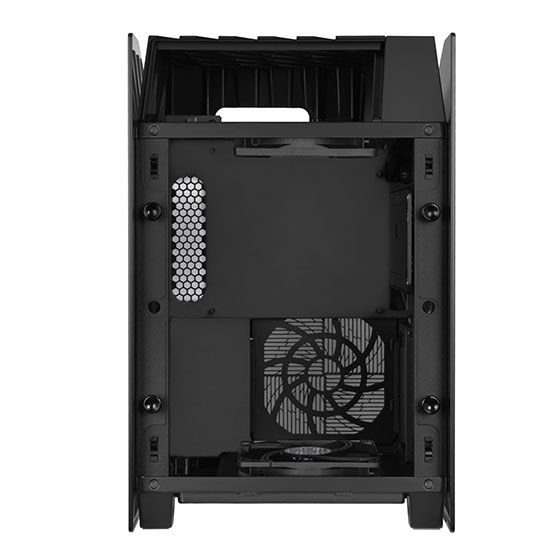 Корпус SilverStone LUCID LD03B-AF, MiniITX, USB Type-C x1,USB3.0x1,2x120ммскло,без БЖ,чорн