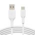 Кабель Belkin USB-A - USB-С, PVC, 2m, white