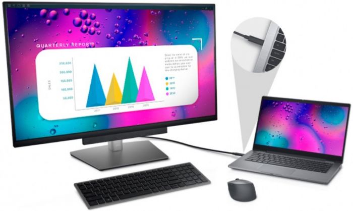 Монітор LCD 31.5" DELL P3221D HDMI, DP, USB-C, IPS, Pivot, 2560x1440, 99%sRGB
