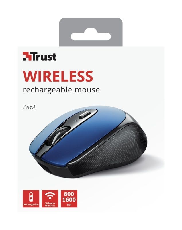 Миша Trust Zaya Rechargeable WL Blue