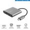 USB-хаб Trust Dalyx 3-in-1 Multiport USB-C Adapter ALUMINIUM