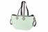 Сумка Nuvita MyMia м'ятний корпус/сіра підкладка /сірі шкіряні ручки, бокові фіксатори, ремені на візок