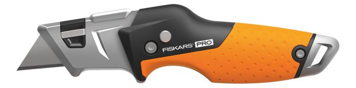 Fiskars Ніж будівельний CarbonMax, трапецієвидне висувне лезо, 185 мм, 200г