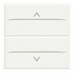 BTicino Bticino Axolute Кнопка подвійна з блокуванням 1Р (NO) + 1Р (NO) 10 А 250 В ~, 2 мод колір білий