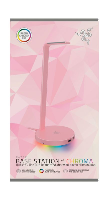 Підставка для навушників Razer Base Station V2 Chroma- Quartz