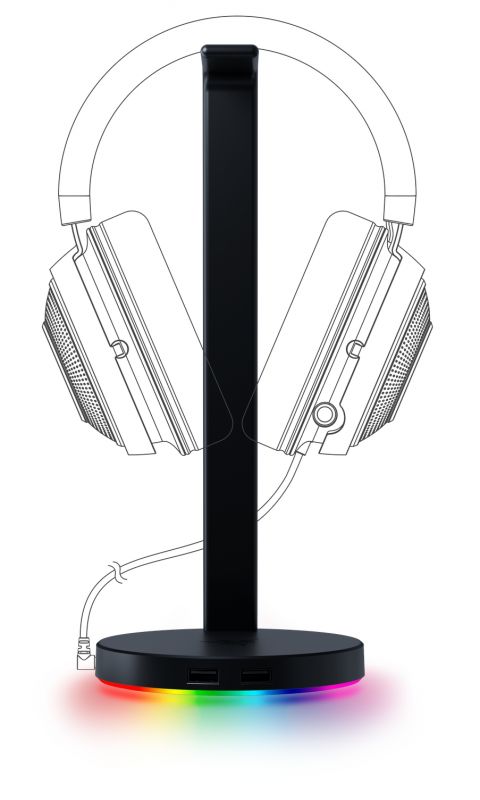 Підставка для навушників Razer Base Station V2 Chroma RGB Black