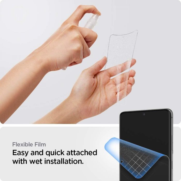 Захисна плівка Spigen для Galaxy S21 NeoFlex Solid HD, Clear
