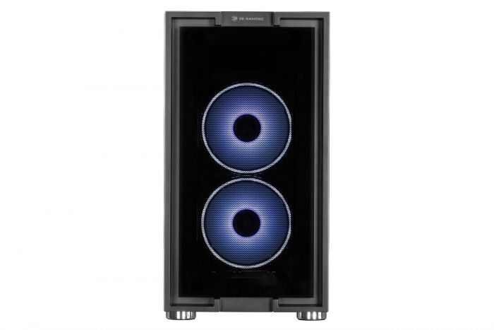 Корпус 2E GAMING CLARUS (GM5) MiniT, 2xUSB2.0,1xUSB3.0, 2x140мм ARGB,1x120мм ARGB, скло (передня/бічна панель),без БЖ,чорний