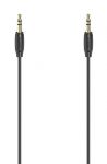 Кабель Hama 3.5 mm Jack - 3.5 mm Jack Stereo Gold 1.5 m Black