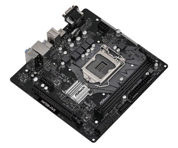 Материнська плата ASRock H470M-HVS s1200 H470 2xDDR4 HDMI VGA mATX