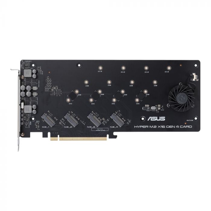 Плата-адаптер PCIe ASUS Hyper M.2 X16 PCIe 3.0 X4 Expansion Card GEN 4