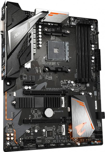 Материнська плата GIGABYTE B450 AORUS ELITE V2 sAM4 B450 4xDDR4 M.2 HDMI-DVI ATX