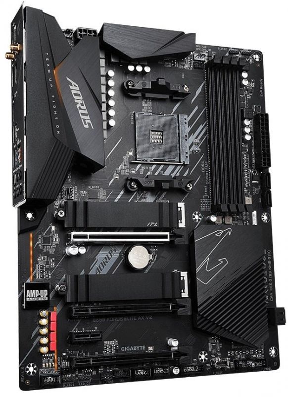 Материнська плата GIGABYTE B550 AORUS ELITE AX V2 sAM4 B550 4xDDR4 DP-HDMI M.2 802.11ax+BT5.0 SPDIF ATX