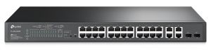 Комутатор TP-LINK TL-SL2428P 24xFE/PoE+ 250W 4xGE 2xcomboGE/SFP L2 Smart Switch 19" 1U