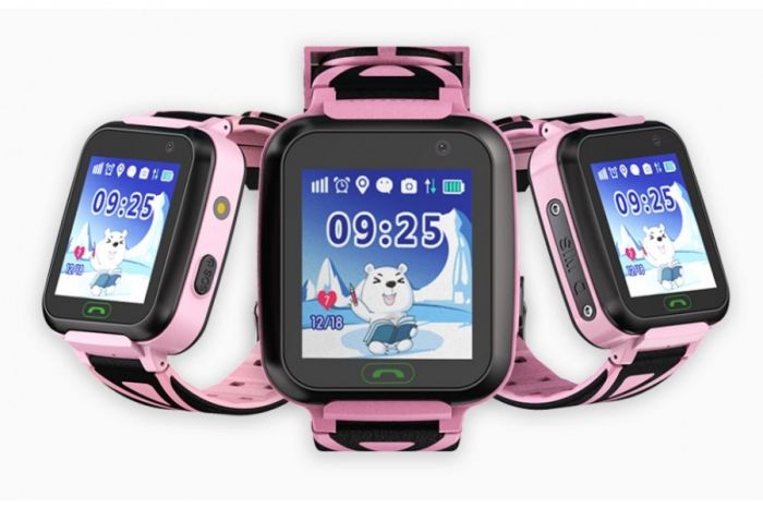 Дитячий GPS годинник-телефон GOGPS ME К07 рожевий