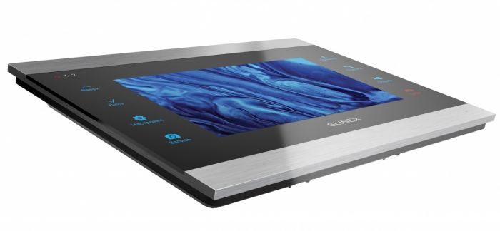 Відеодомофон Slinex SL-07IPHD, IPS 7", детектор руху, переадресація, сріблястий чорний