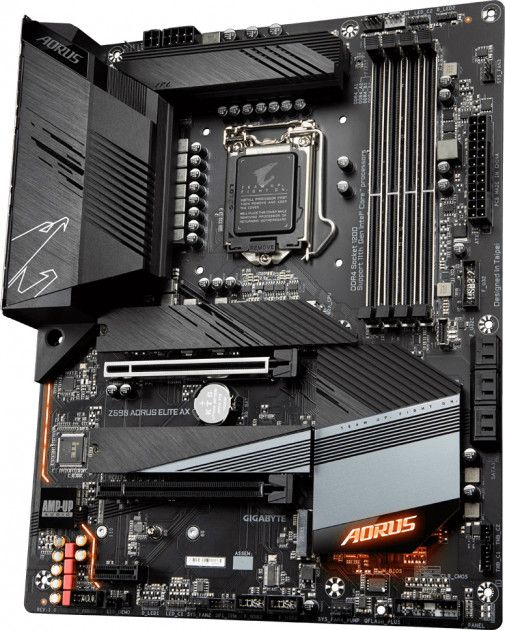 Материнська плата GIGABYTE Z590 AORUS ELITE AX ATX s1200 Z590 DP 4xDDR4 M.2 Wi-Fi!!!BT Type-C SPDIF ATX