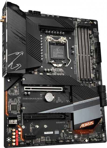 Материнська плата GIGABYTE Z590 AORUS ELITE AX ATX s1200 Z590 DP 4xDDR4 M.2 Wi-Fi!!!BT Type-C SPDIF ATX