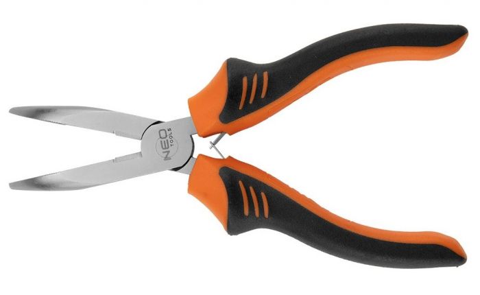 Плоскогубці NEO подовжені вигнуті, 180 мм