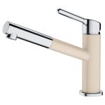 Змішувач Franke Orbit Pull Out/115.0623.136/з витяжним виливом/ одноричажний/хром-бежевий