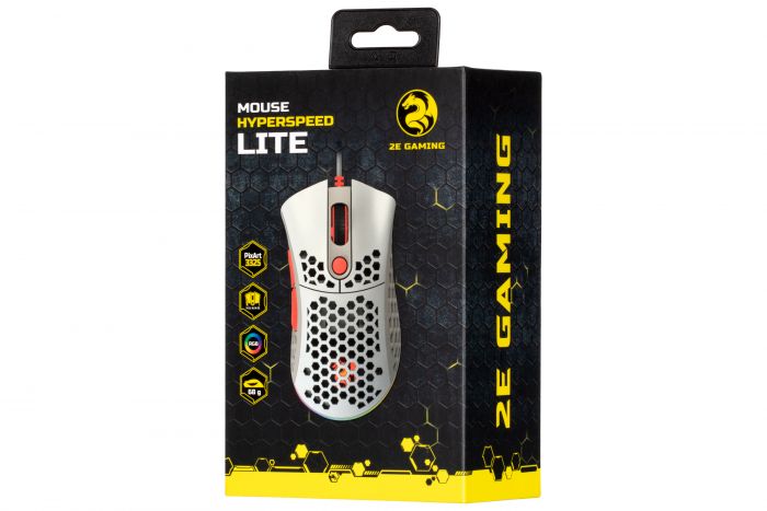 Миша 2E GAMING HyperSpeed Lite, RGB Retro White
